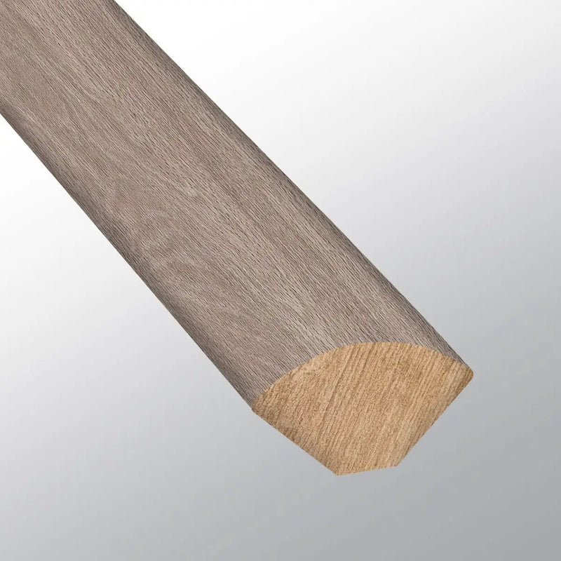 Glenridge Bleached Elm Semi Gloss Quarter Round Wood Look Lvt Moldings 0.64x0.75 close up