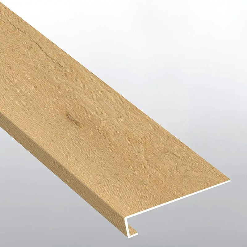 Wayne Parc Bluffview Semi Gloss Wood Look Lvt Moldings 12x1.25 0.18 inch close up