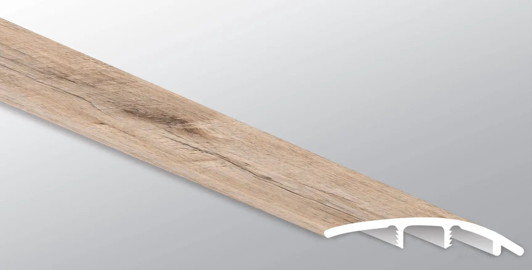 Andover Blythe Semi Gloss Stair Riser Wood Look Lvt Moldings 1.77x0.345 close up