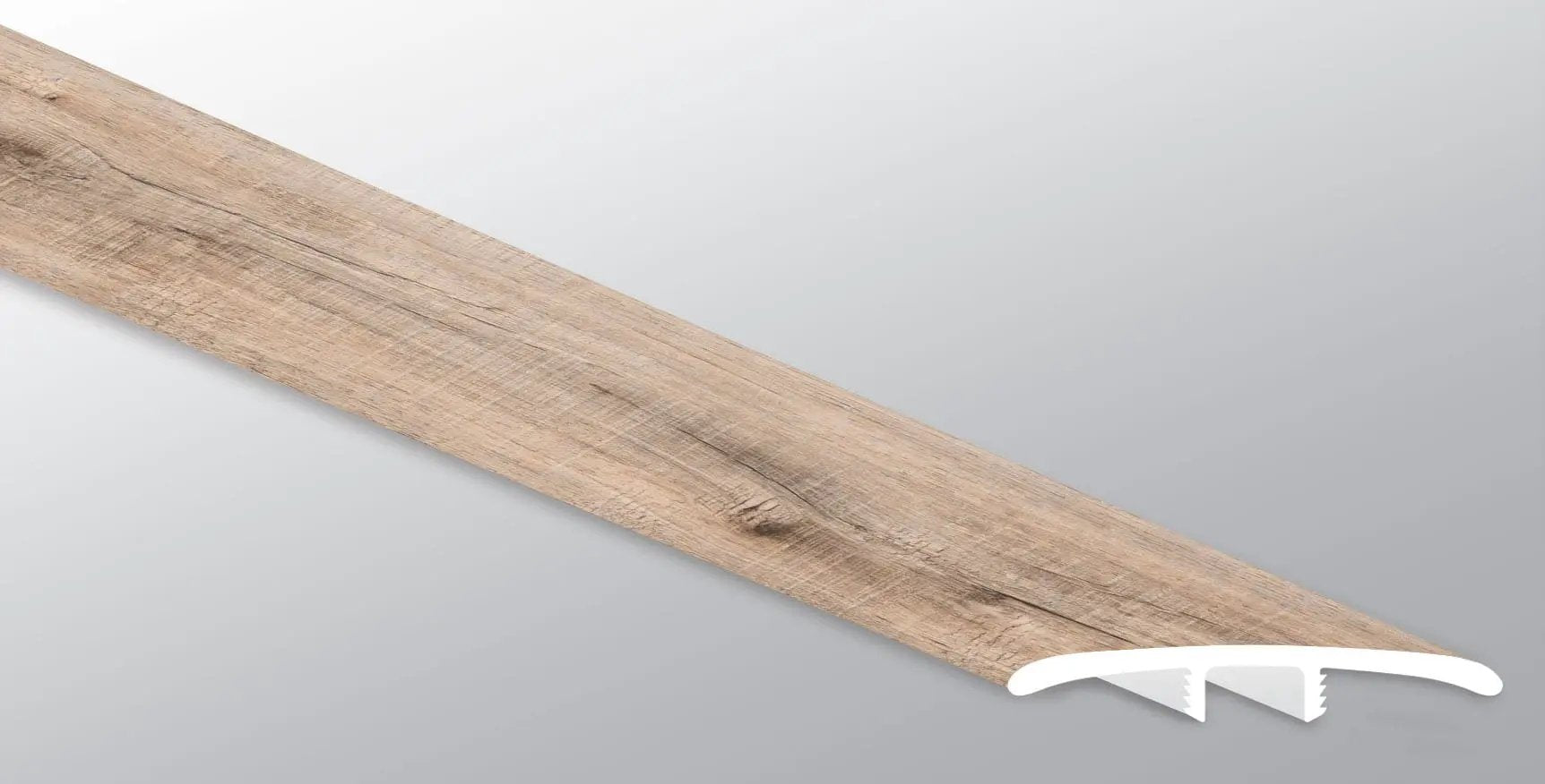 Andover Blythe Semi Gloss T Molding Wood Look Lvt Moldings 1.77x0.28 close up