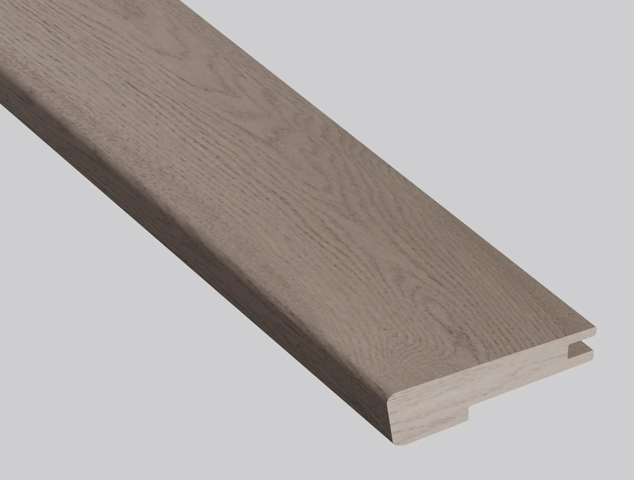 Ladson Bourland Brushed Flush Stair Nose End Cap Wood Look Moldings 3x0.5 close up