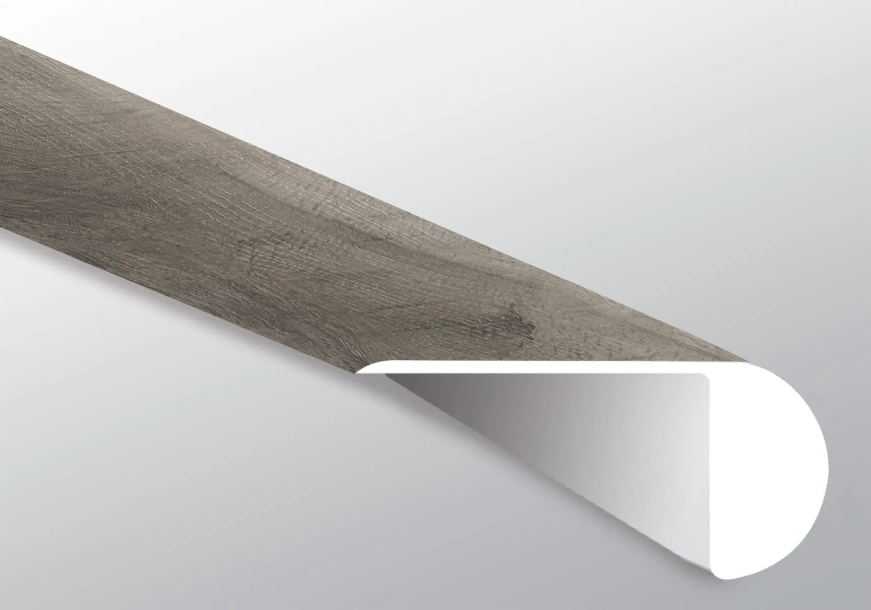 Cyrus Bracken Hill Semi Gloss Overlap Stair Nose Wood Look Lvt Moldings 2.23x1.03 close up