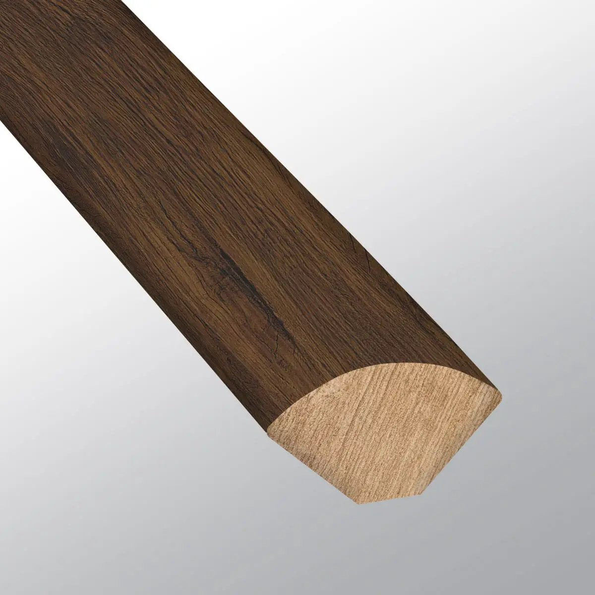 Cyrus Braly Semi Gloss Quarter Round Wood Look Lvt Moldings 0.64x0.75 close up