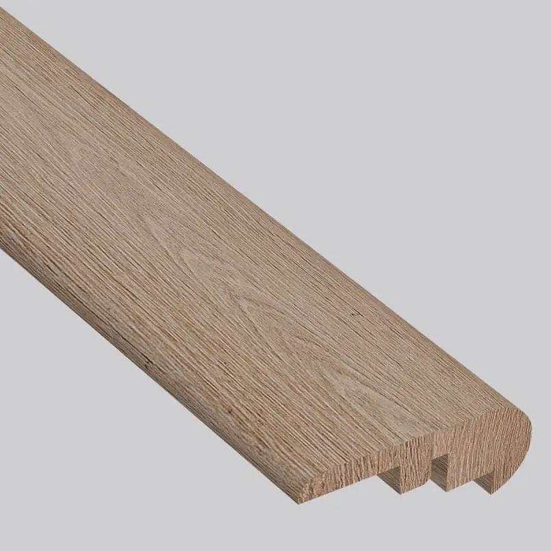 Smithcliffs Brockton Semi Gloss Overlap Stair Nose Wood Look Rigid Core Moldings 2.23x1.03 close up