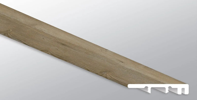 Cyrus 2.0 Brookings Semi Gloss End Cap Wood Look Lvt Moldings 1.5x0.25 close up