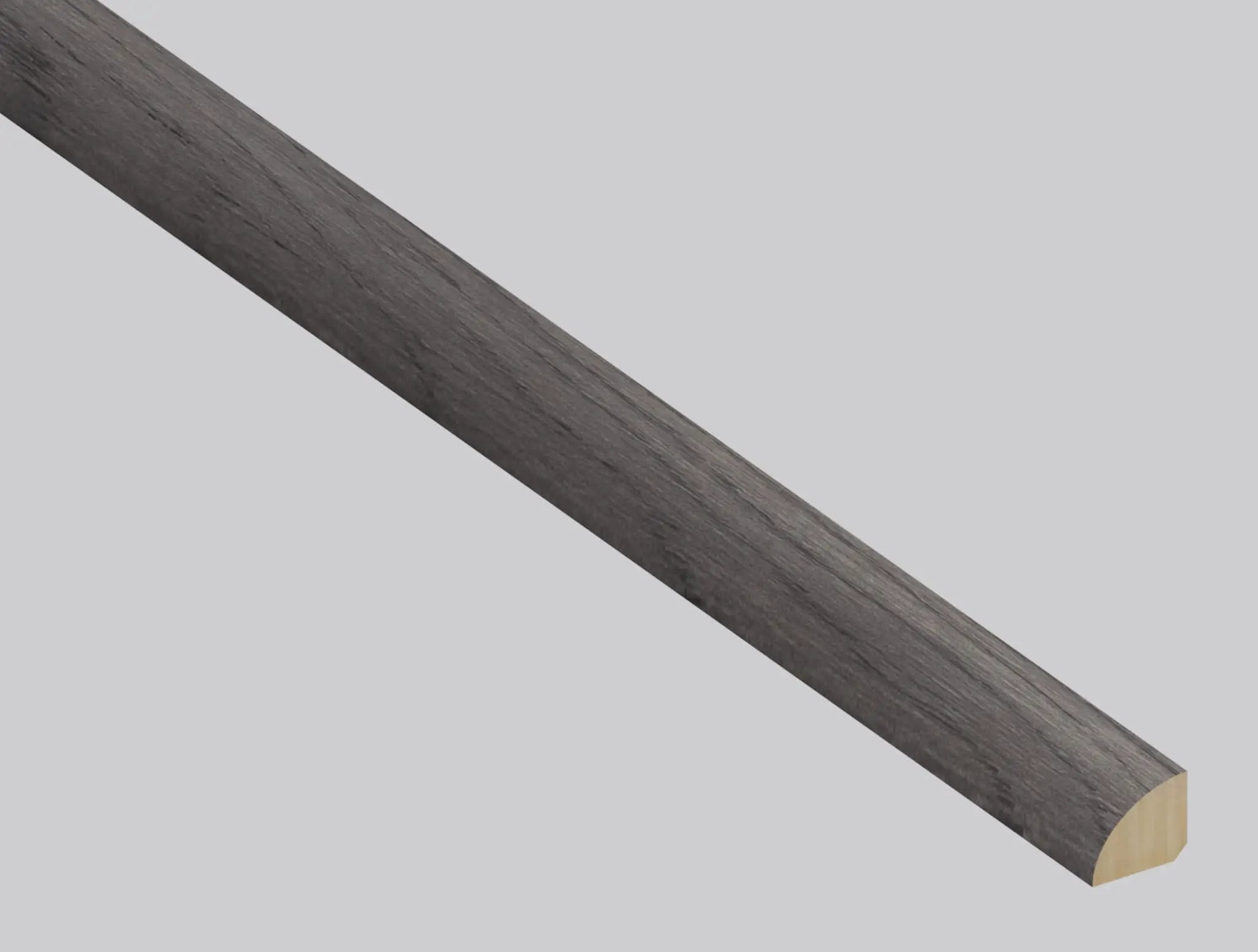 Woodhills Brook Timber Hickory Wood Semi Gloss Quarter Round Look Moldings 0.64x0.75 close up