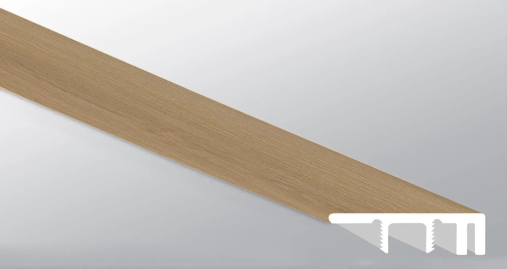 Laurel Cabana Semi Gloss Wood Look Lvt Moldings 1.5x0.529 close up