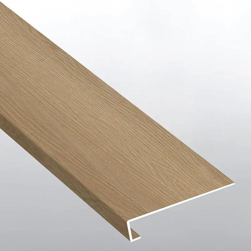 Laurel Cabana Semi Gloss Wood Look Lvt Moldings 12x1.25 0.18 inch close up