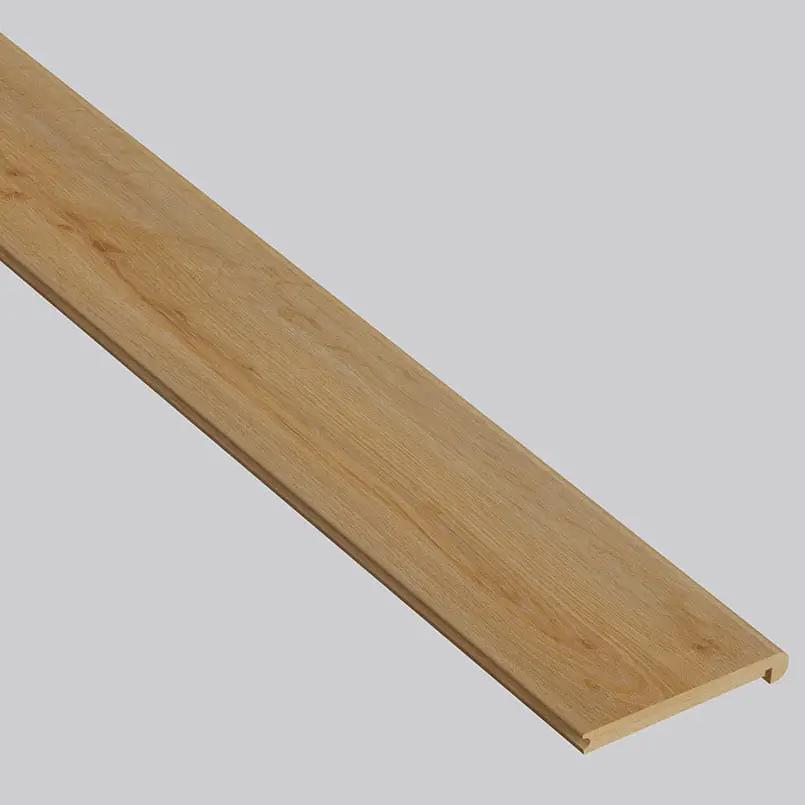 Smithcliffs Cloudland Semi Gloss Flush Stair Nose Wood Look Rigid Core Moldings close up