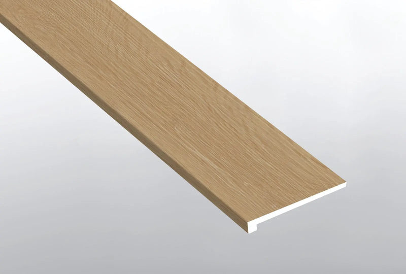 Laurel Coastal Cottage Semi Gloss Wood Look Lvt Moldings 12x1.25 1.25 inch close up