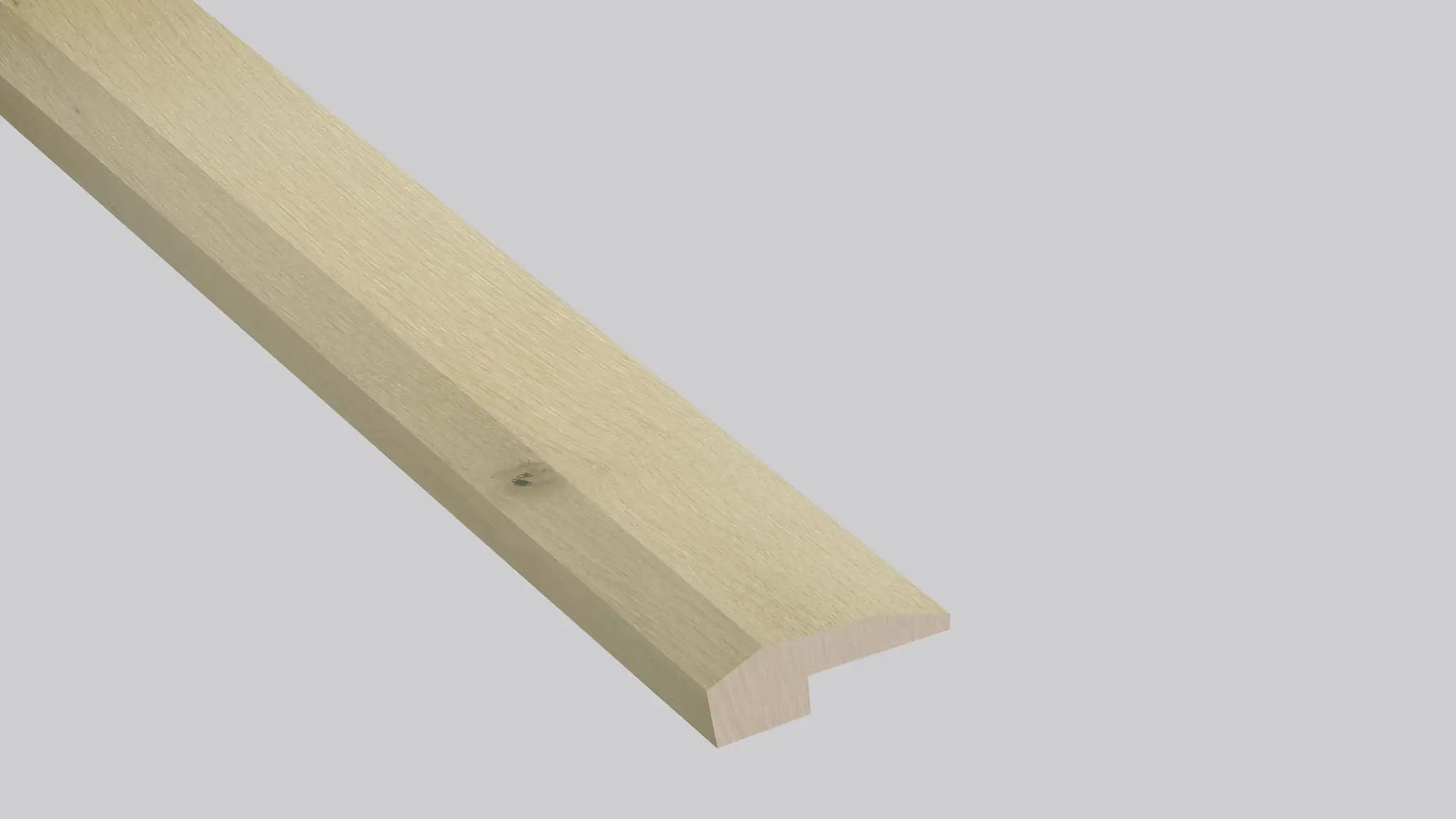 Woodhills Coral Ash Oak Wood Semi Gloss End Cap Look Moldings 1.5x0.52 close up