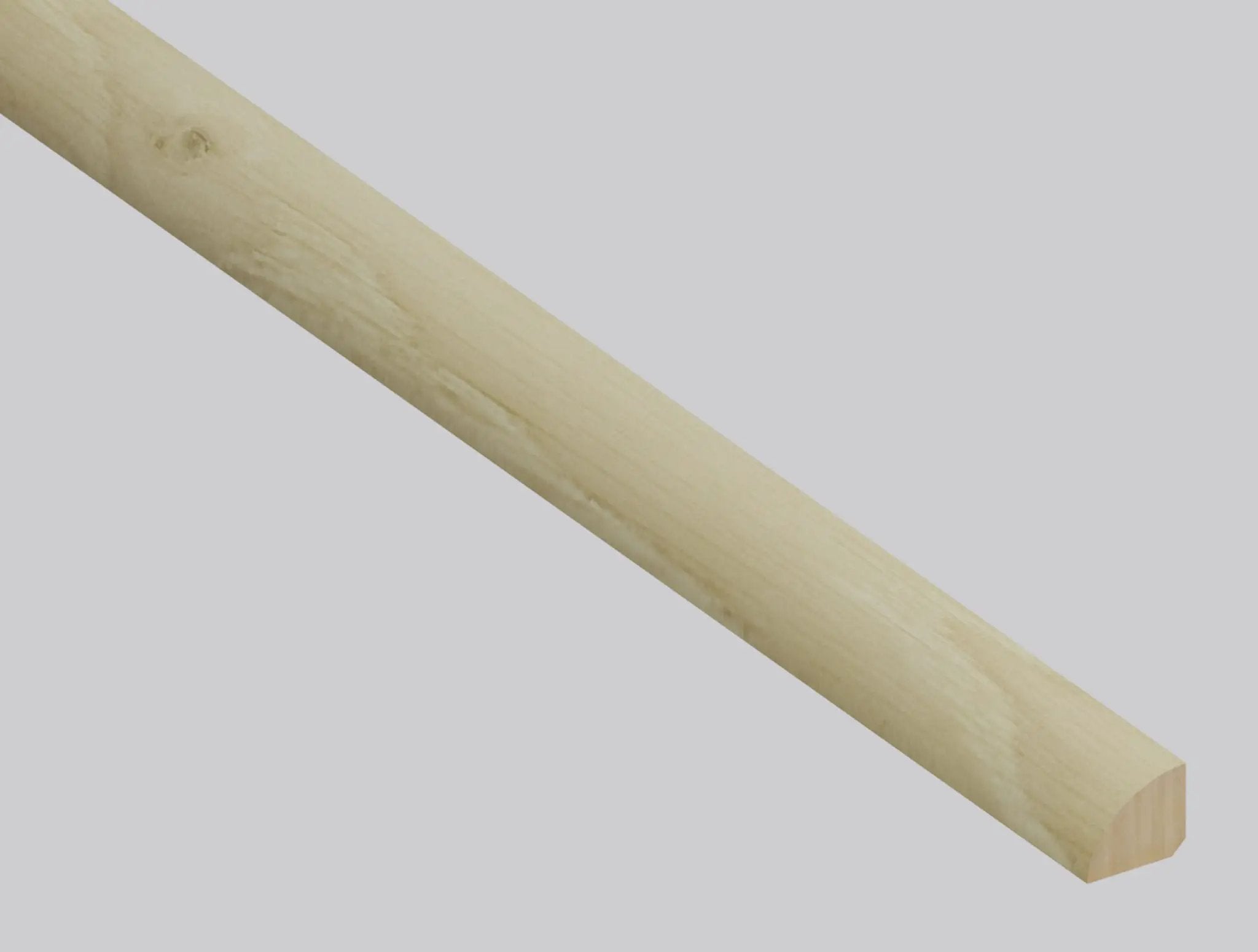 Woodhills Coral Ash Oak Wood Semi Gloss Quarter Round Look Moldings 0.64x0.75 close up