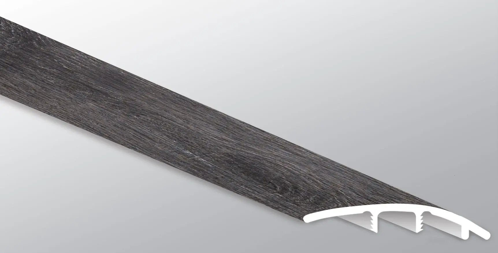 Andover Dakworth Semi Gloss Stair Riser Wood Look Lvt Moldings 1.77x0.345 close up