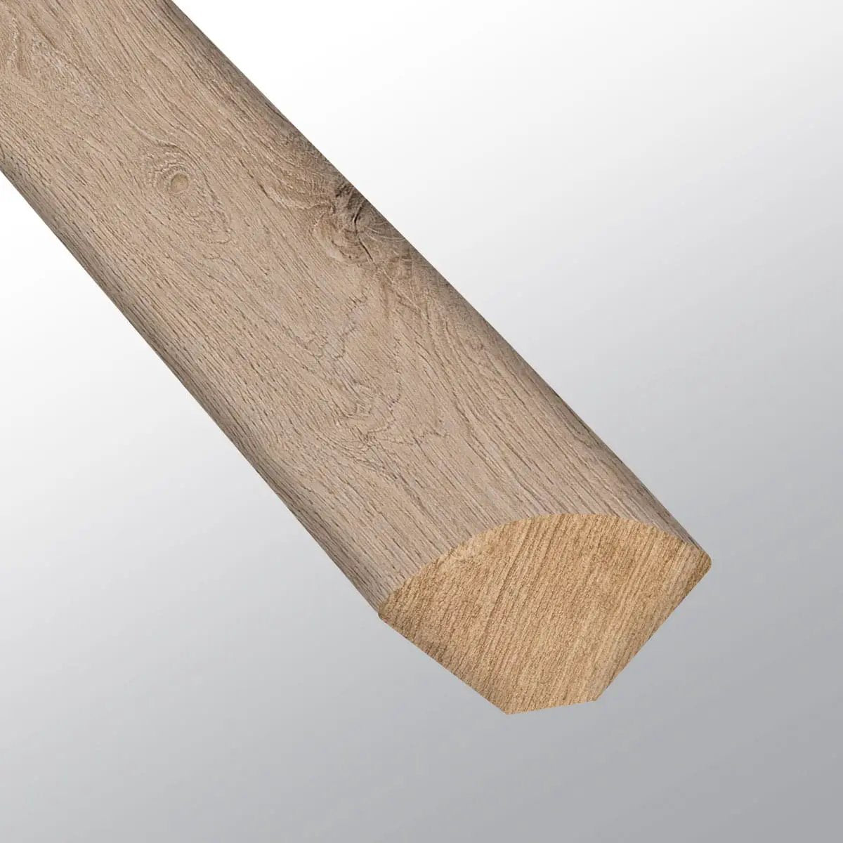 Andover Daria Umber Semi Gloss Quarter Round Wood Look Lvt Moldings 0.64x0.75 close up