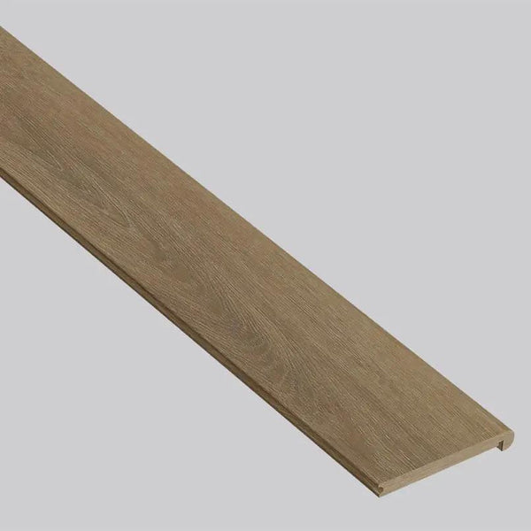 Smithcliffs Delray Semi Gloss Flush Stair Nose Wood Look Rigid Core Moldings 4.53x0.94