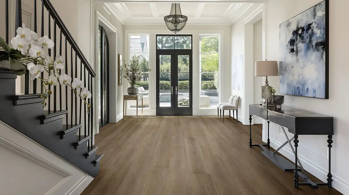 Xl Studio Doack Semi Gloss Wood Look Lvt Moldings 12x1.25 in a finished room