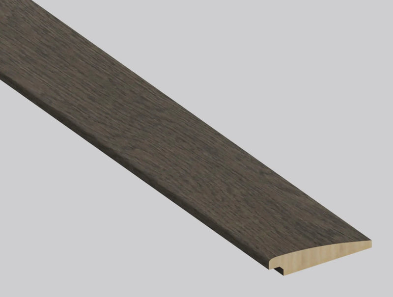 Woodhills Dorn Oak Wood Semi Gloss Stair Riser Look Moldings 1.77x0.345 close up