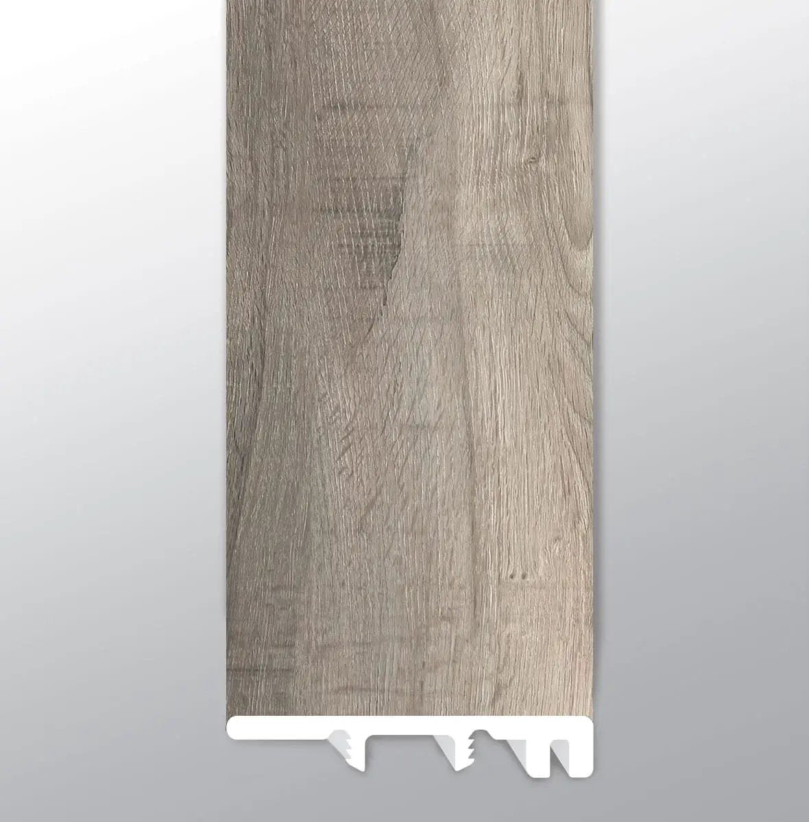 Cyrus Draven Semi Gloss End Cap Wood Look Lvt Moldings 1.5x0.25 close up