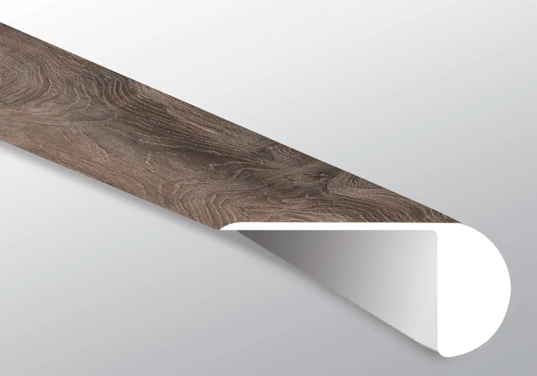 Cyrus Draven Semi Gloss Overlap Stair Nose Wood Look Lvt Moldings 2.23x1.03 close up