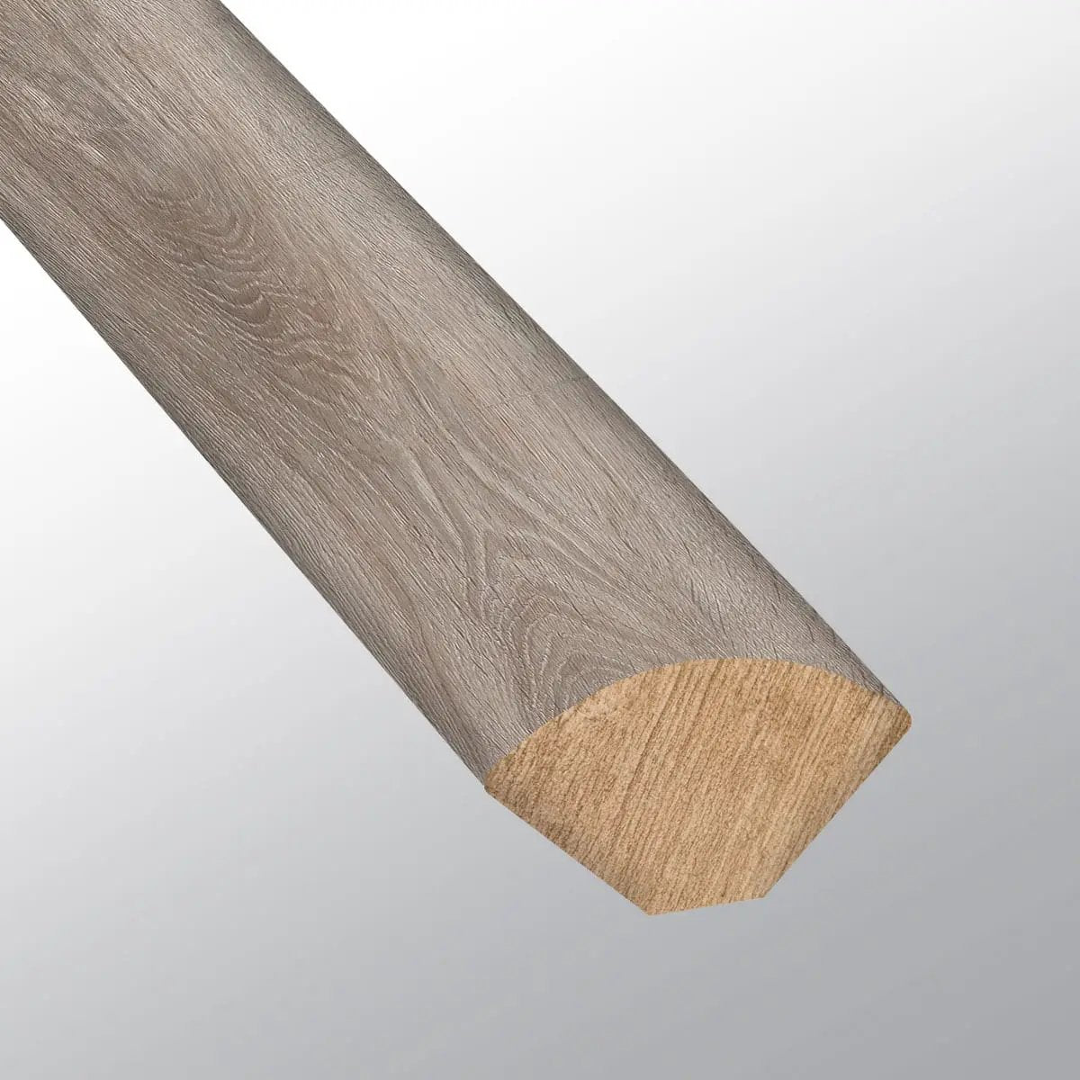Cyrus Draven Semi Gloss Quarter Round Wood Look Lvt Moldings 0.64x0.75 close up