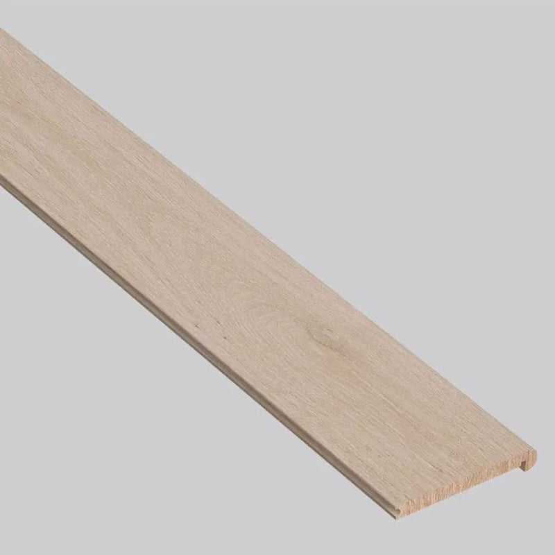 Smithcliffs Driftway Semi Gloss Flush Stair Nose Wood Look Rigid Core Moldings 4.53x0.94 close up