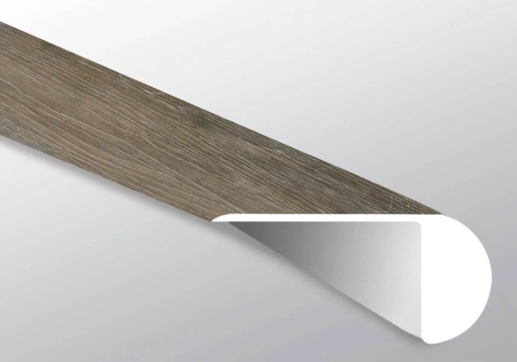 Cyrus 2.0 Dulles Tails Semi Gloss Overlap Stair Nose Wood Look Lvt Moldings 2.23x1.03 close up
