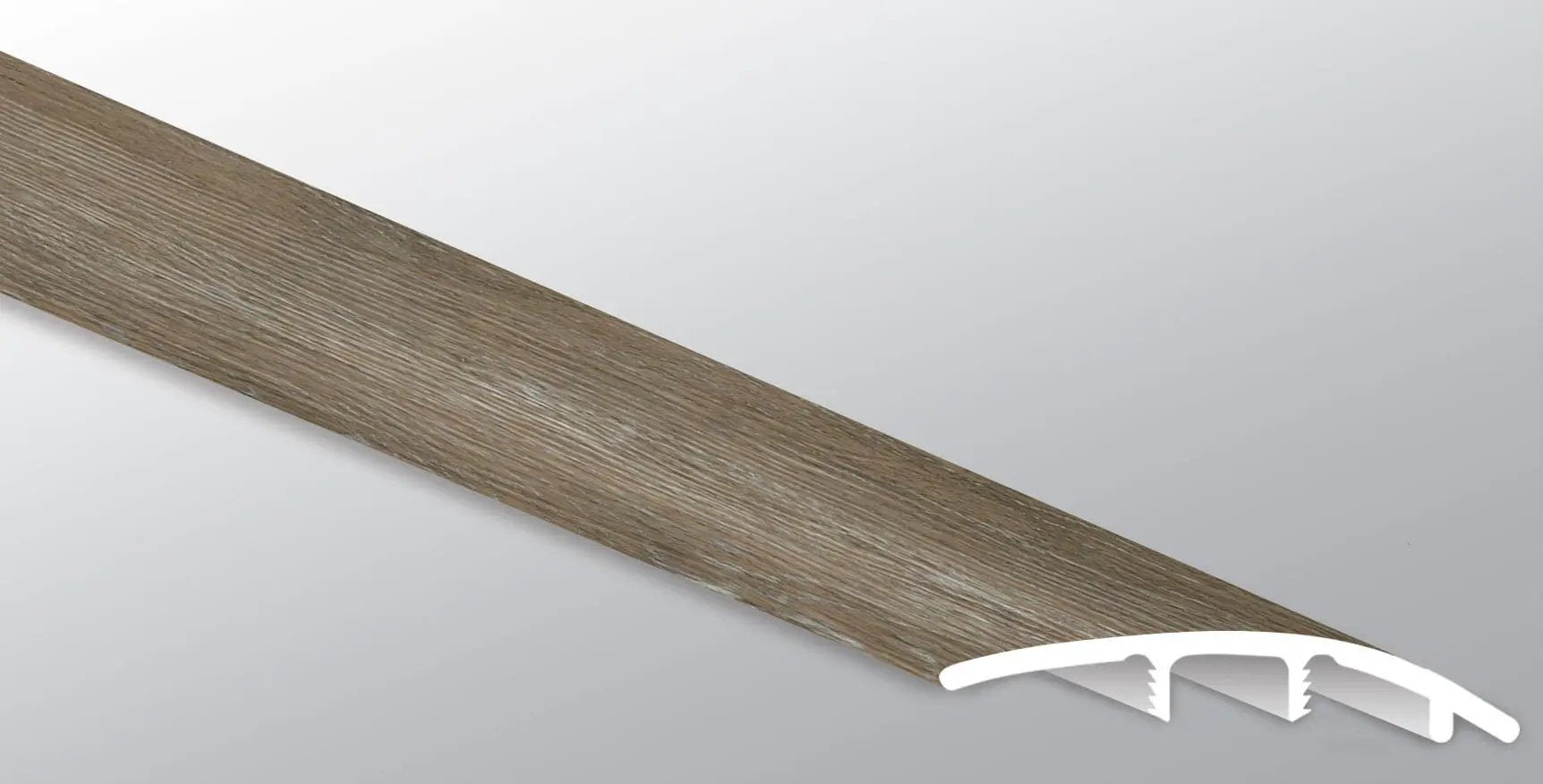 Cyrus 2.0 Dulles Tails Semi Gloss Stair Riser Wood Look Lvt Moldings 1.77x0.345 close up