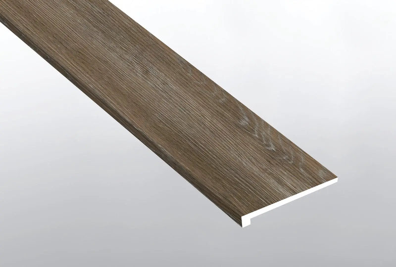 Cyrus 2.0 Dulles Tails Semi Gloss Wood Look Lvt Moldings 12x1.25 close up