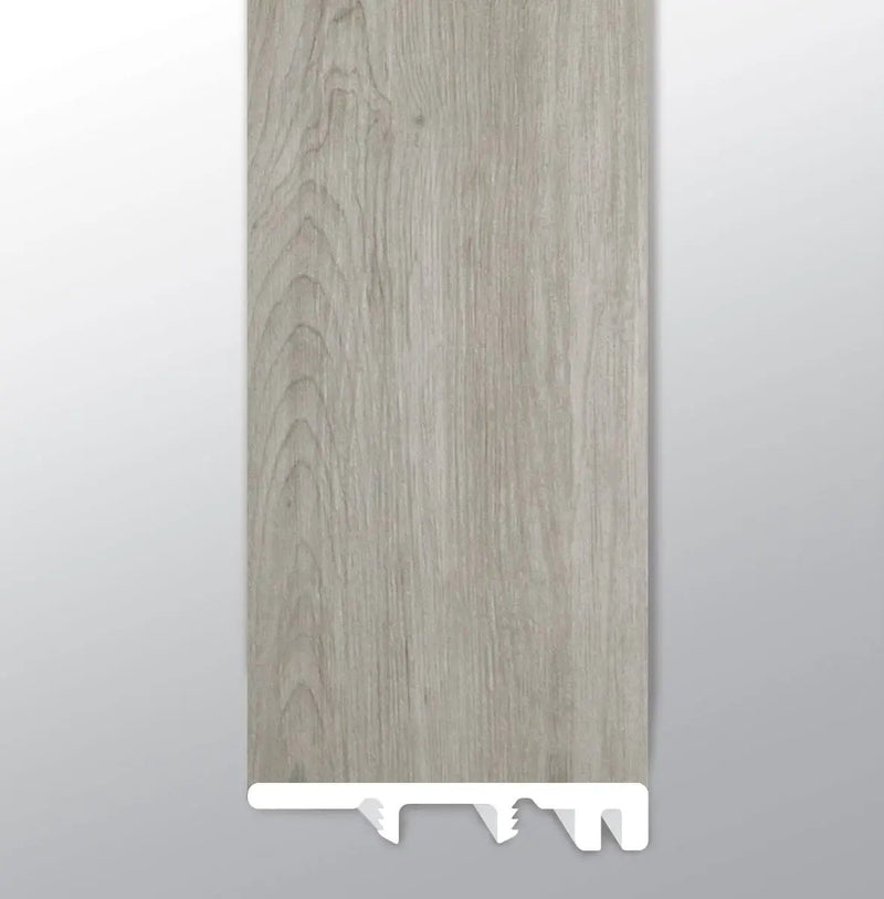 Cyrus Dunite Oak Semi Gloss End Cap Wood Look Lvt Moldings 1.5x0.25 close up