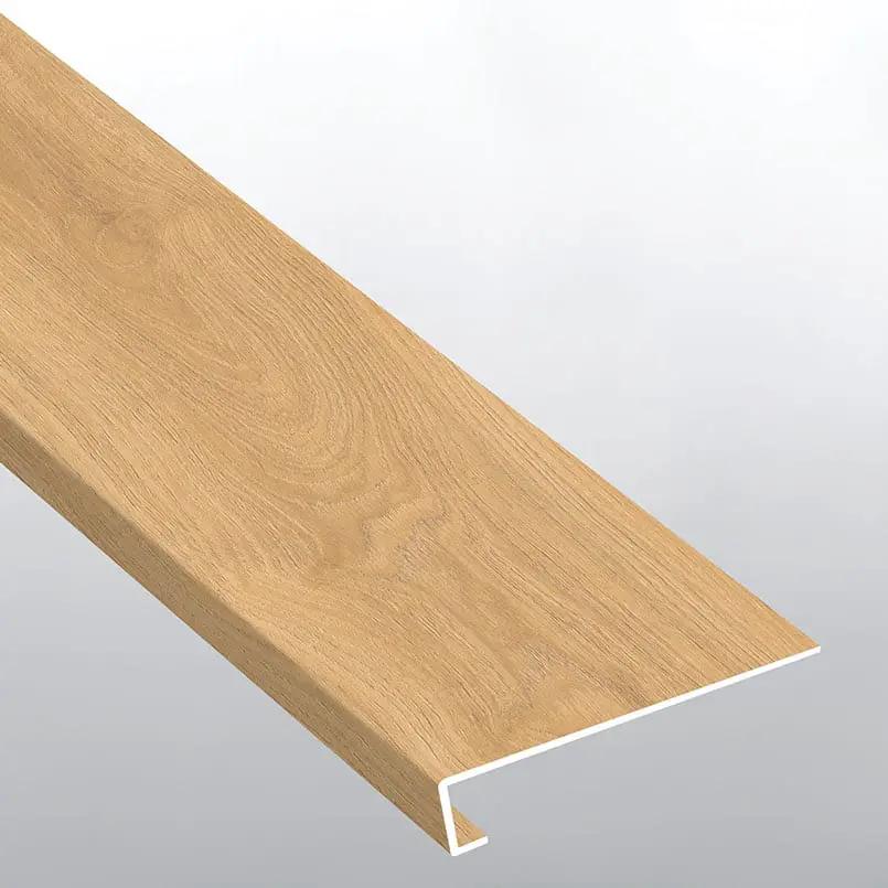 Wayne Parc Elwood Semi Gloss Wood Look Lvt Moldings 12x1.25 0.18 inch close up