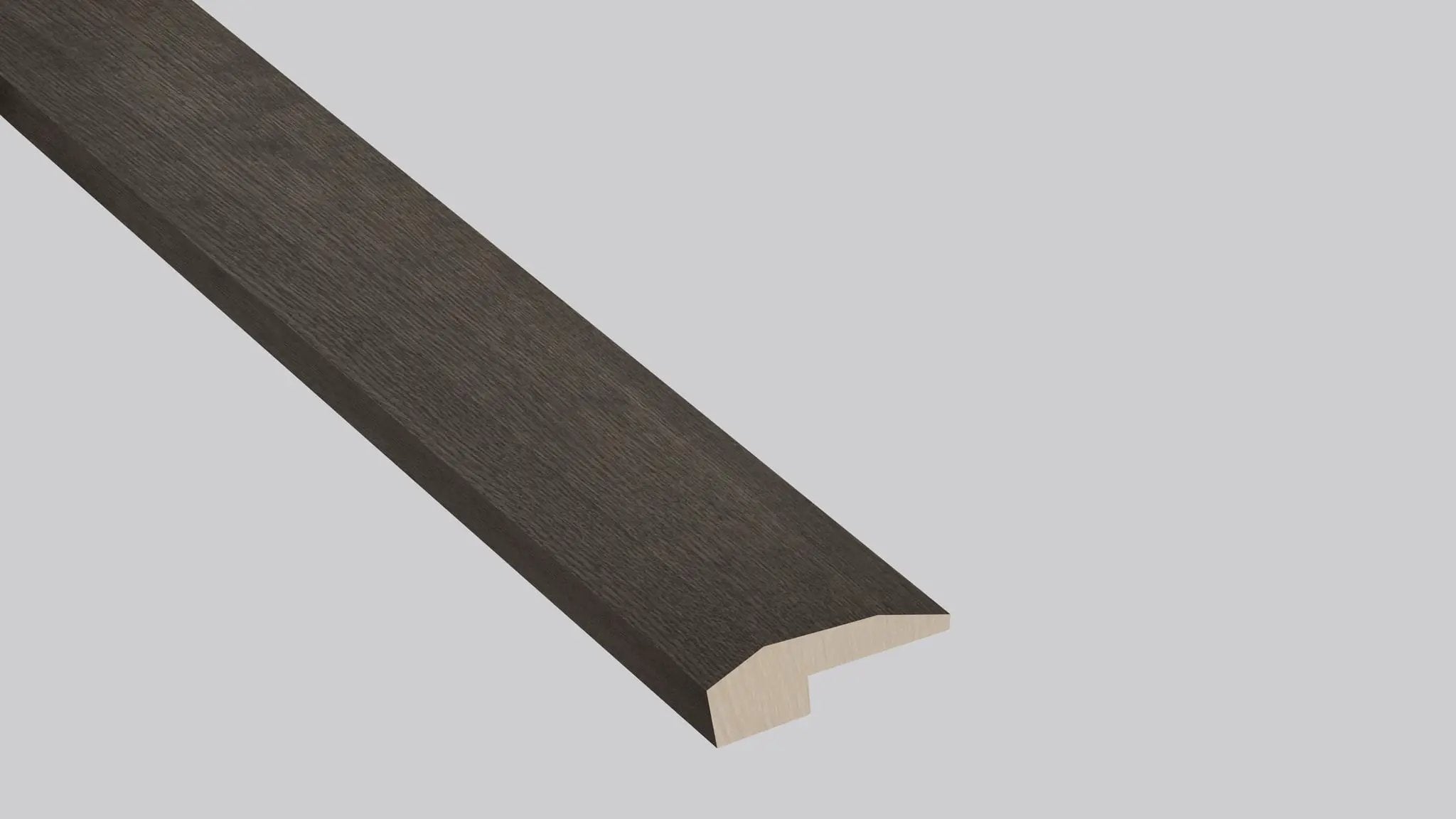 Woodhills Estate Oak Wood Semi Gloss End Cap Look Moldings 1.5x0.52 close up