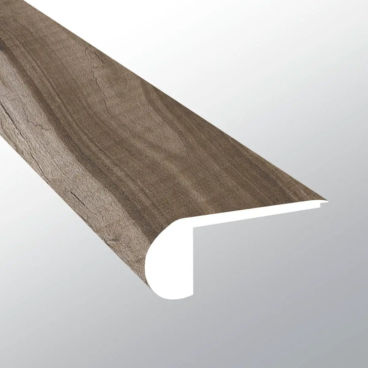 Cyrus Exotika Semi Gloss Flush Stair Nose Wood Look Lvt Moldings 2.75x0.75 close up