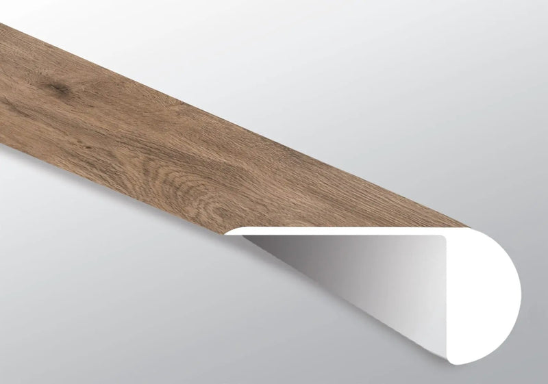 Cyrus Fauna Semi Gloss Overlap Stair Nose Wood Look Lvt Moldings 2.23x1.03 close up