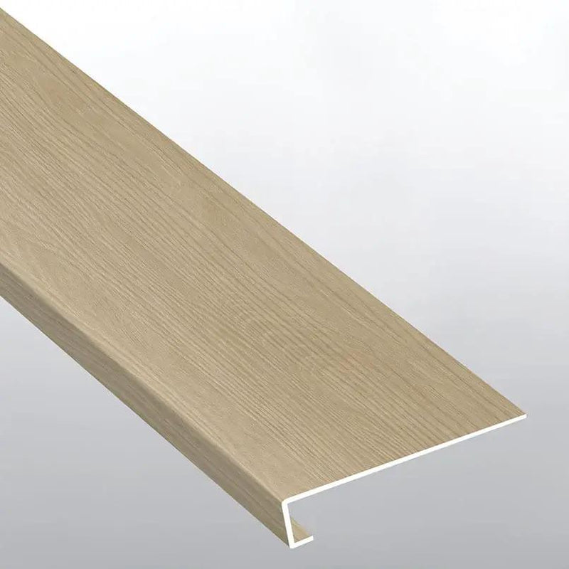 Laurel Flaxen Semi Gloss Wood Look Lvt Moldings 12x1.25 0.18 inch close up