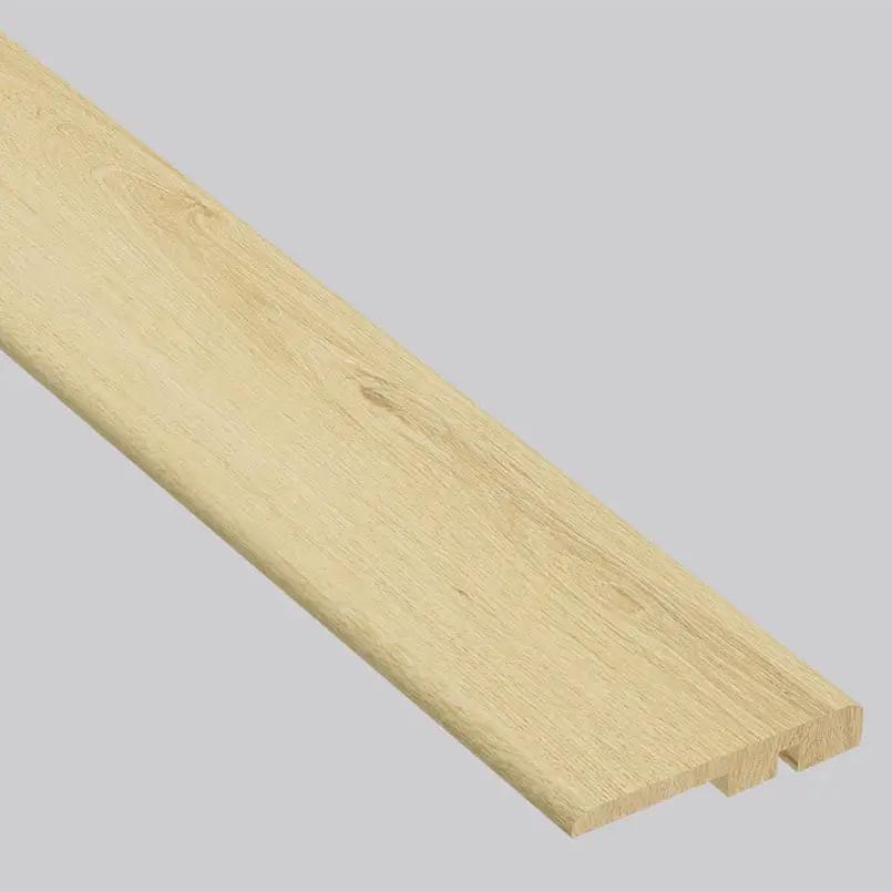 Smithcliffs Glenbury Oak Semi Gloss End Cap Wood Look Rigid Core Moldings 1.5x0.25 close up