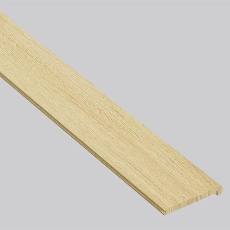 Smithcliffs Glenbury Oak Semi Gloss Flush Stair Nose Wood Look Rigid Core Moldings 4.53x0.94 close up