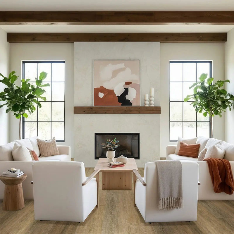 Laurel Hatboro Hills Semi Gloss End Cap Wood Look Lvt Moldings 1.5x0.25 in a finished room