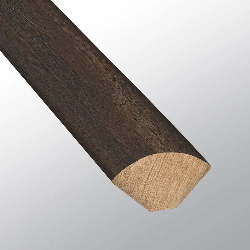 Cyrus Hawthorne Semi Gloss Quarter Round Wood Look Lvt Moldings 0.64x0.75 close up