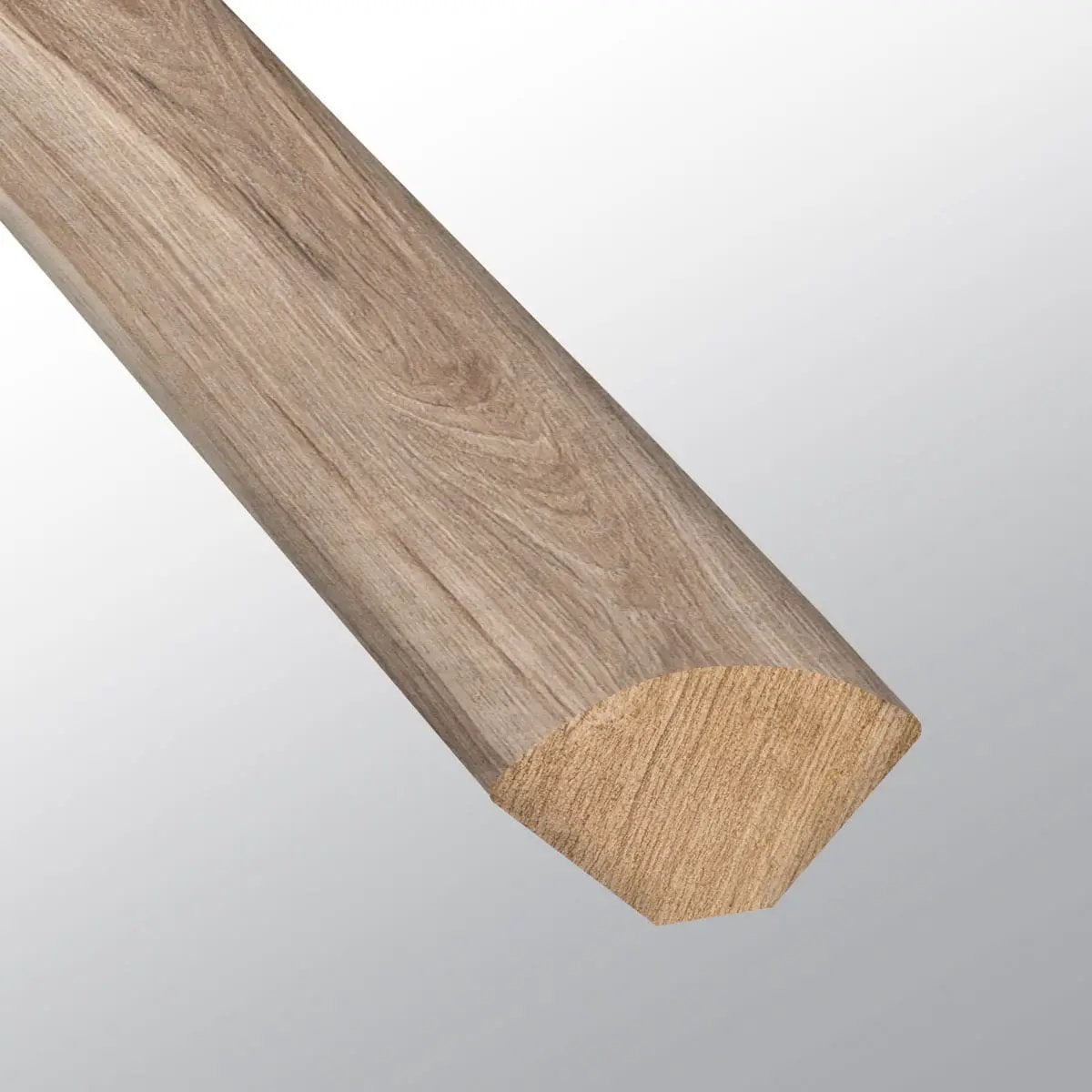 Andover Highcliffe Greige Semi Gloss Quarter Round Wood Look Lvt Moldings 0.64x0.75 close up