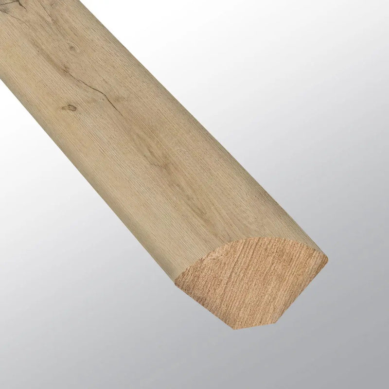 Laurel Honey Hollow Semi Gloss Quarter Round Wood Look Lvt Moldings 0.64x0.75 close up