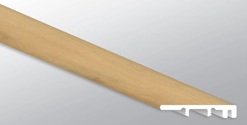 Laurel Hyde Haven Semi Gloss End Cap Wood Look Lvt Moldings 1.5x0.25 close up