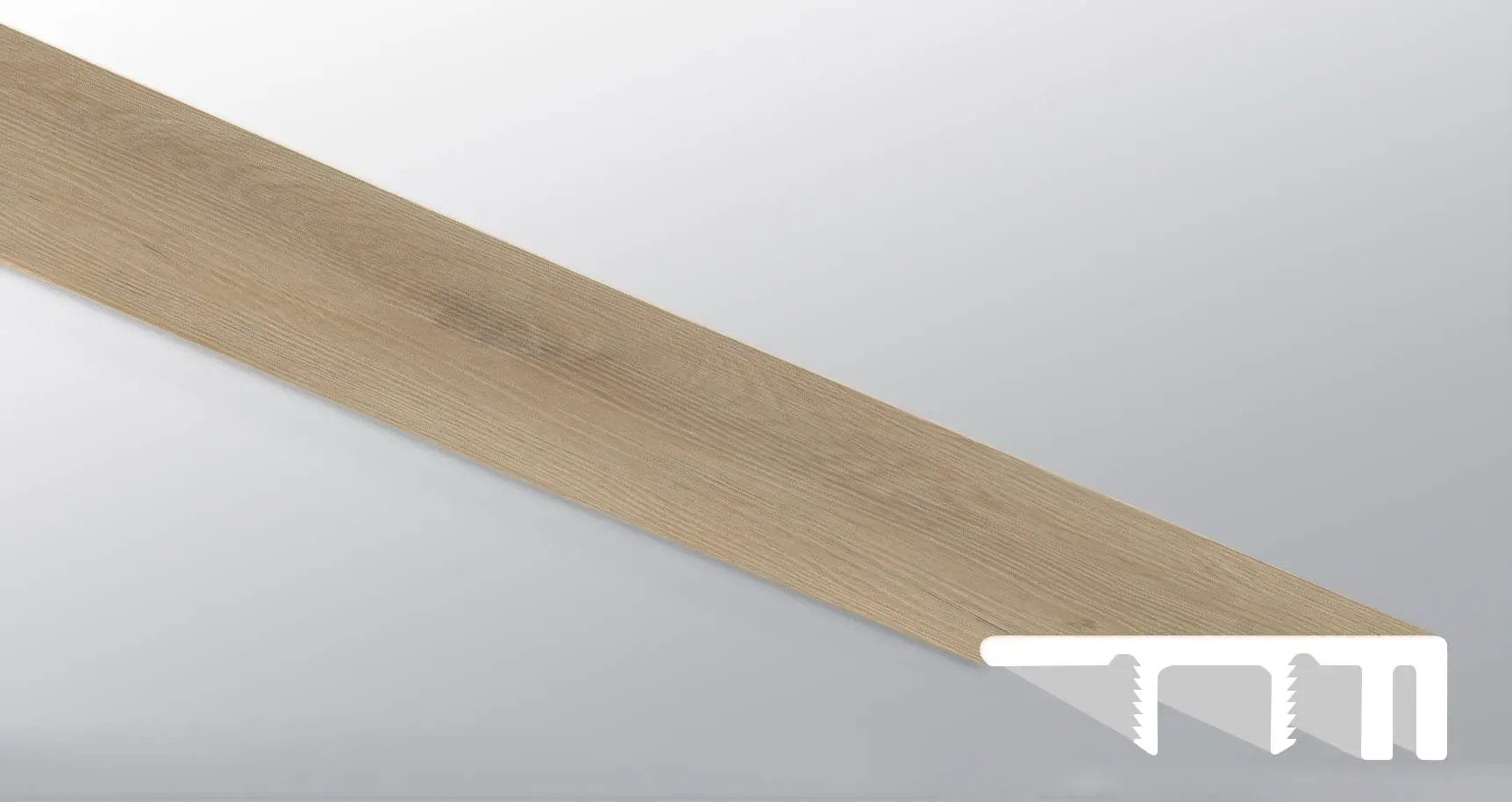 Laurel Hyde Haven Semi Gloss Wood Look Lvt Moldings 1.5x0.529 close up