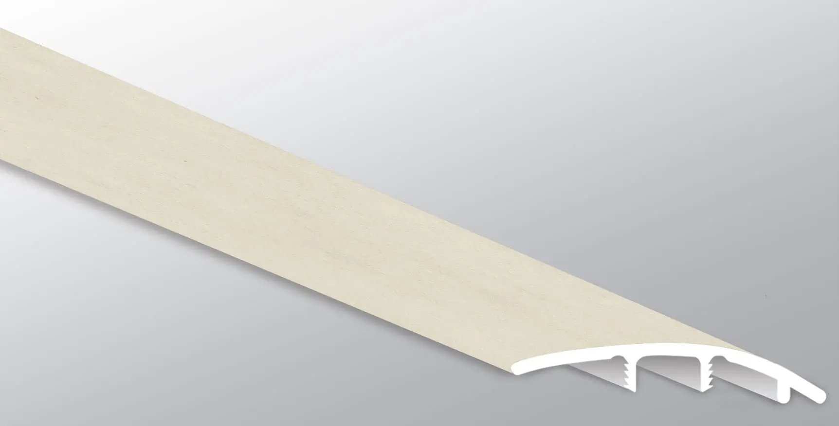 Trecento Ivorelle Semi Gloss Stair Riser Stone Look Lvt Moldings 1.77x0.345 close up