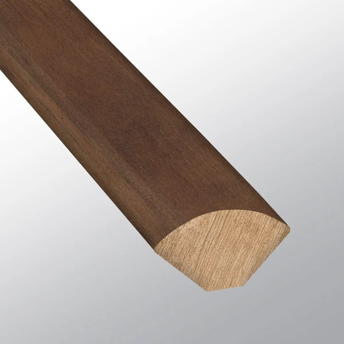 Glenridge Jatoba Semi Gloss Quarter Round Wood Look Lvt Moldings 0.64x0.75 close up