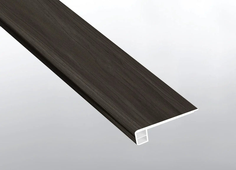 Cyrus Jenta Semi Gloss Flush Stair Nose End Cap Wood Look Lvt Moldings 2.75x0.75 close up