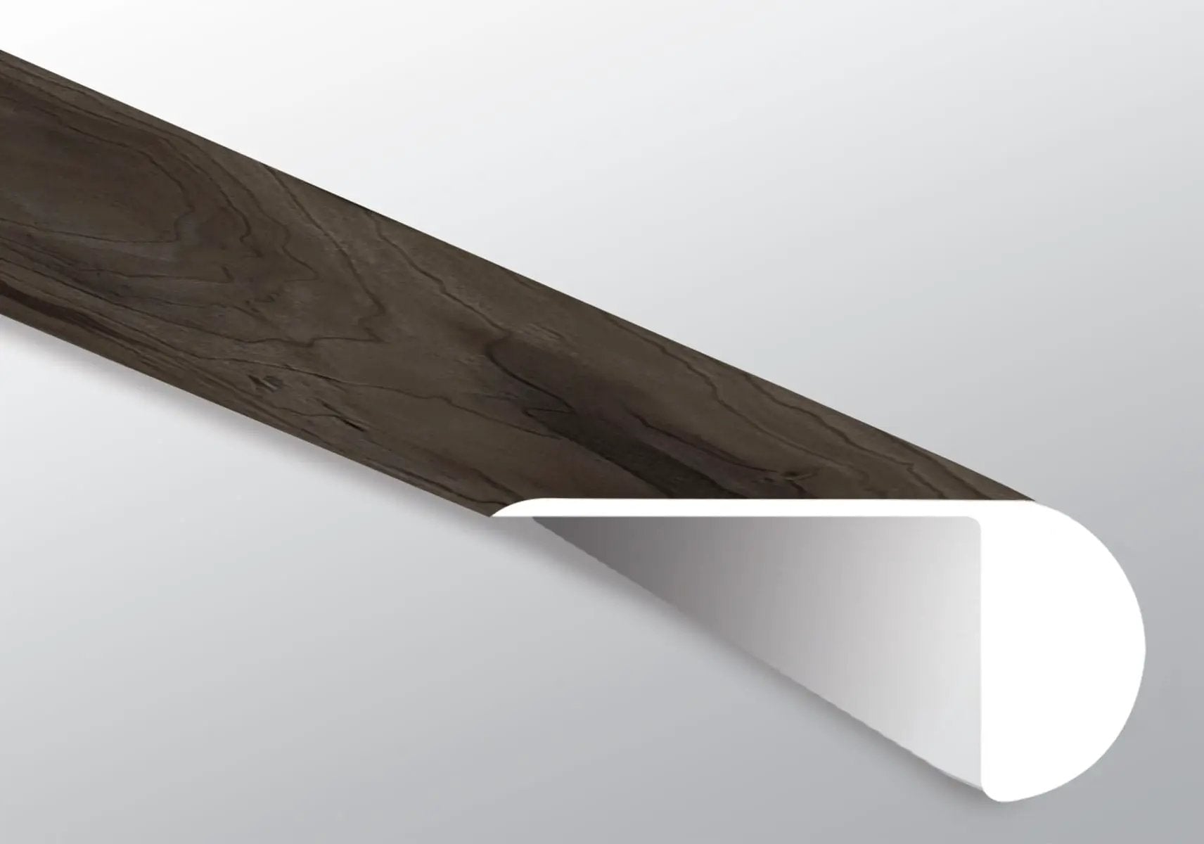 Cyrus Jenta Semi Gloss Overlap Stair Nose Wood Look Lvt Moldings 2.23x1.03 close up