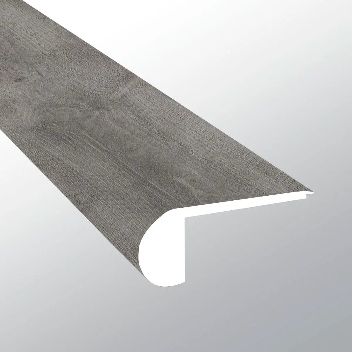 Cyrus Katella Ash Semi Gloss Flush Stair Nose Wood Look Lvt Moldings 2.75x0.75 close up
