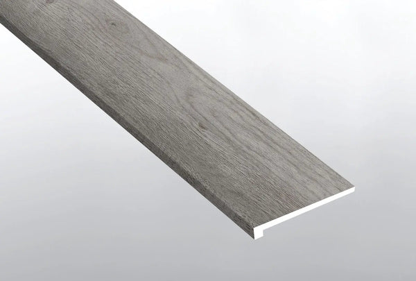 Glenridge Woodrift Gray Semi Gloss Wood Look Lvt Moldings 12x1.25