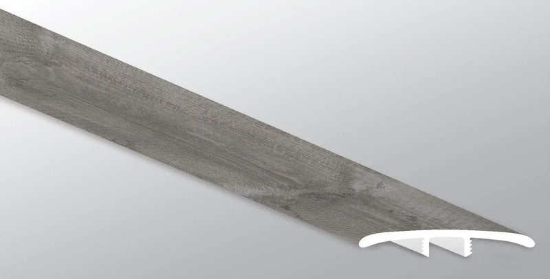 Glenridge Woodrift Gray Semi Gloss Wood Look Lvt Moldings 1.77x0.28 close up