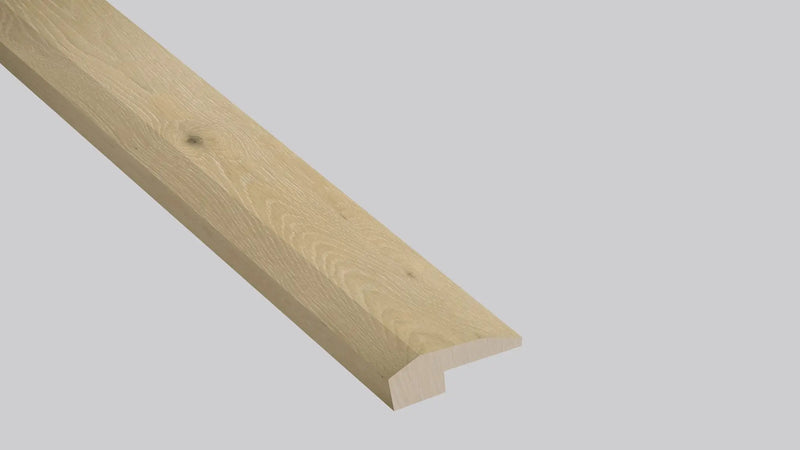 Woodhills Kings Buff Wood Semi Gloss End Cap Look Moldings 1.5x0.52 close up
